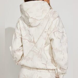 NWT Garage Winter Camo White Ultra Fleece Hoodie S/M